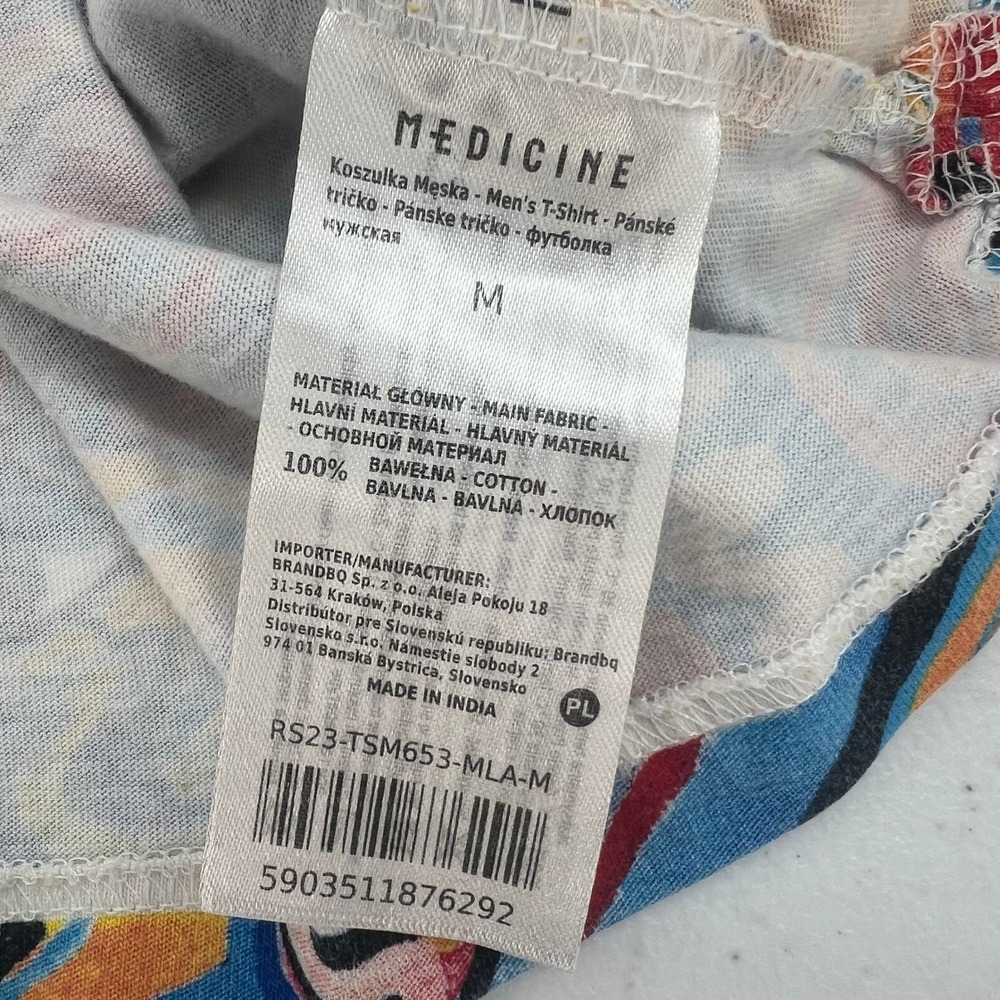 Medicine x Rabonszcz Mens Abstract Graphic T-Shirt Multicolor Art Print Size M - Picture 3 of 8